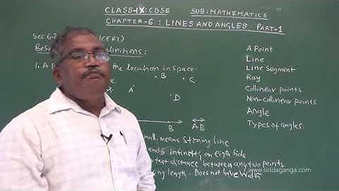 CBSE IX - STATE 9TH - MATH - LINES AND ANGLES - PART 1