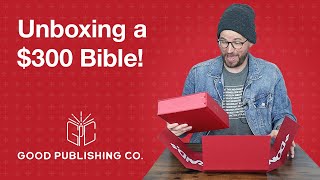 UNBOXING a $300 RED Bible from Good Publishing Company with Hand Lettering by NYC artist Eric Haze