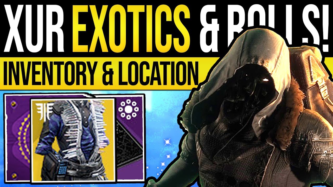 Destiny 2 | XUR'S EXOTICS & GEAR ROLLS! Xur Location, Bounties & NEW Exotics | 30th August 2019 Destiny 2 | XUR'S EXOTICS & GEAR ROLLS! Xur Location, Bounties & NEW Exotics | 30th August 2019