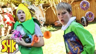 food fight challenge superherokids funny family videos compilation