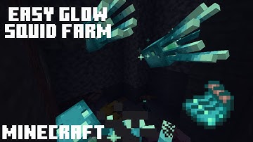 Minecraft - Easy GLOW SQUID + Axolotl Farm in Minecraft 1.17.1