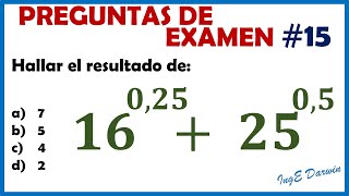 Un ejercicio de potencias que se resuelve mas fácil de lo que parece. PE 15