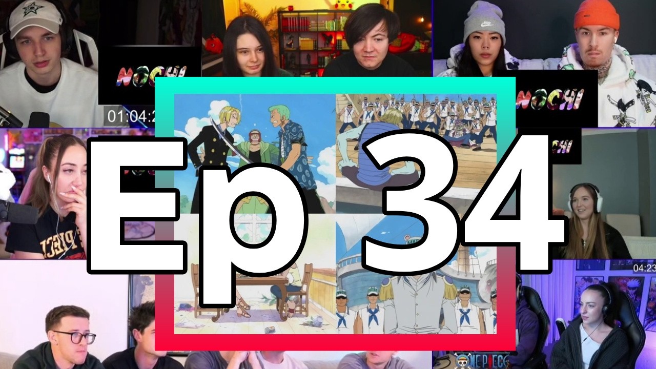 One Piece | Episode 34 | Reaction Mashup #animelatam #onepiecereactions