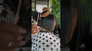 Beautiful Layered Quickweave bob #hairstyle #quickweavebob #hairstyle #closurewig #hairdo