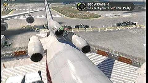 Glitch to get on top of plane on terminal