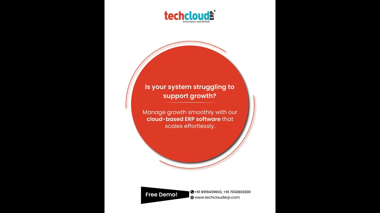 Is Your System Struggling to Support Growth? | Cloud-Based ERP Software by Tech Cloud ERP