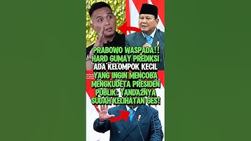 NGERI!! RAMALAN HARD GUMAY ADA KELOMPOK KECIL YANG INGIN MENGKUDETA PRESIDEN PRABOWO #shorts