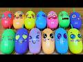 Balloon Characters Slime Mixing | Clear, Glossy & Clay ASMR #220