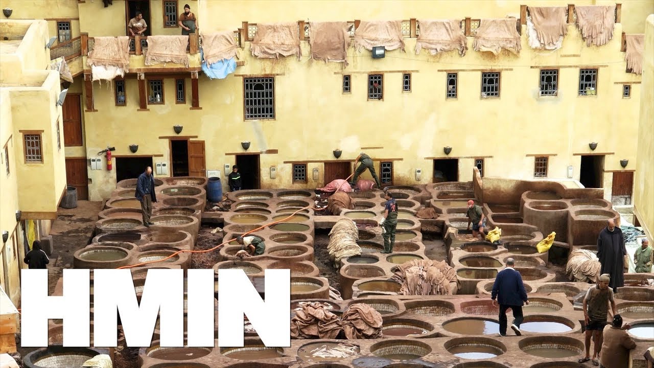 モロッコの旅9 皮なめし工場タンネリ 世界一巨大な迷路都市フェズのメディナ 庶民的な食堂 World Heritage Fez Medina Morocco Travel 9 Youtube