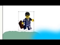 a man has fallen into the river in lego city