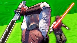 STAR WARS IN GAME OF THRONES?! - Blade and Sorcery VR Mods (Lightsaber Duels) screenshot 5