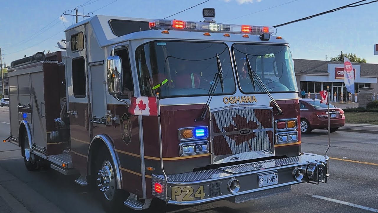 Oshawa Fire Pump 24 Responding YouTube
