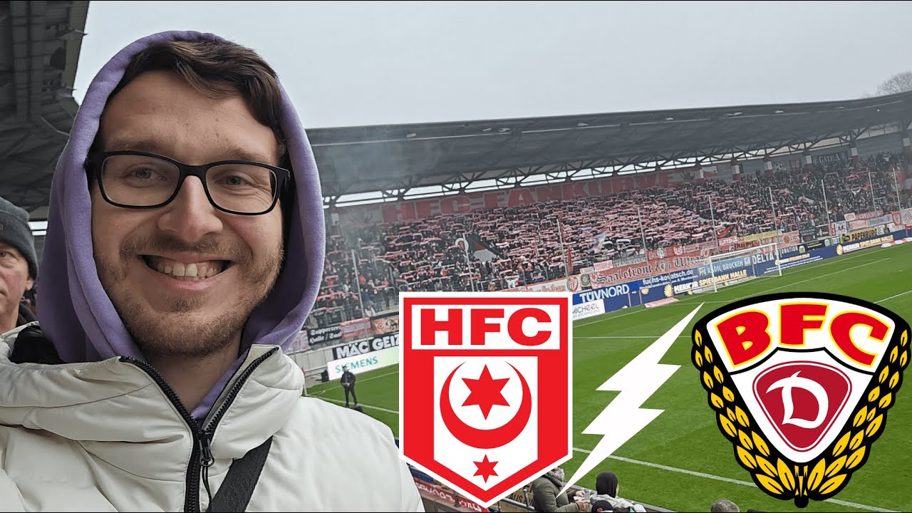 BRISANTES OSTDUELL KURZ VOR ABBRUCH 💣🤯 | PYRO & 2× ROT🔥 | Hallescher FC vs. BFC Dynamo Stadionvlog