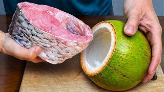 The head chef puts fish meat into a coconut! Turns it into a 5-star dish worth millions of dollars
