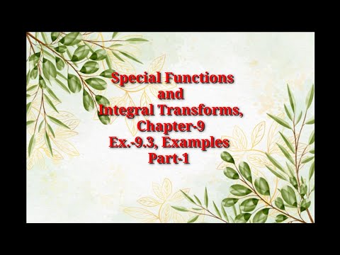 Special Functions and