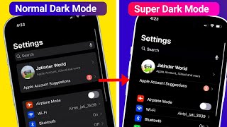 How To Enable Super Dark Mode On iPhone | How To Enable Dark Black Mode On iPhone | Super Dark Mode