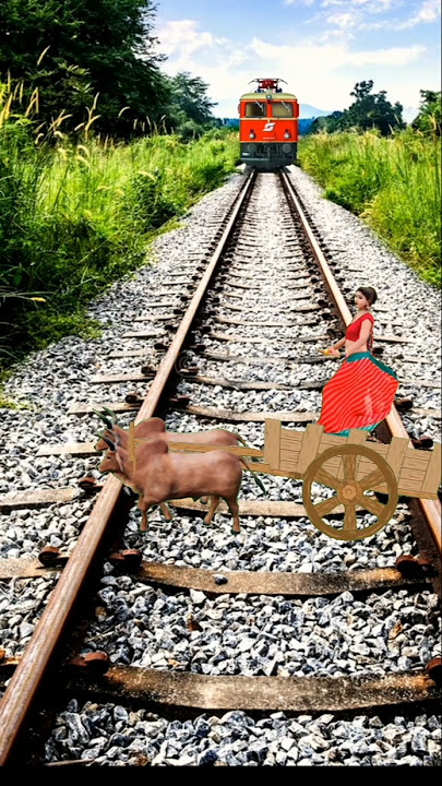 #green screen train video