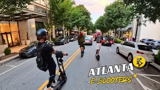 Riding E-scooters through Atlanta (Midtown to Buckhead