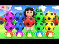 कलर बॉल फिंगर फ़ैमिली | Color Ball Finger Family | Melly Hindi Rhymes