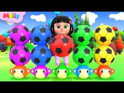 कलर बॉल फिंगर फ़ैमिली | Color Ball Finger Family | Melly Hindi Rhymes