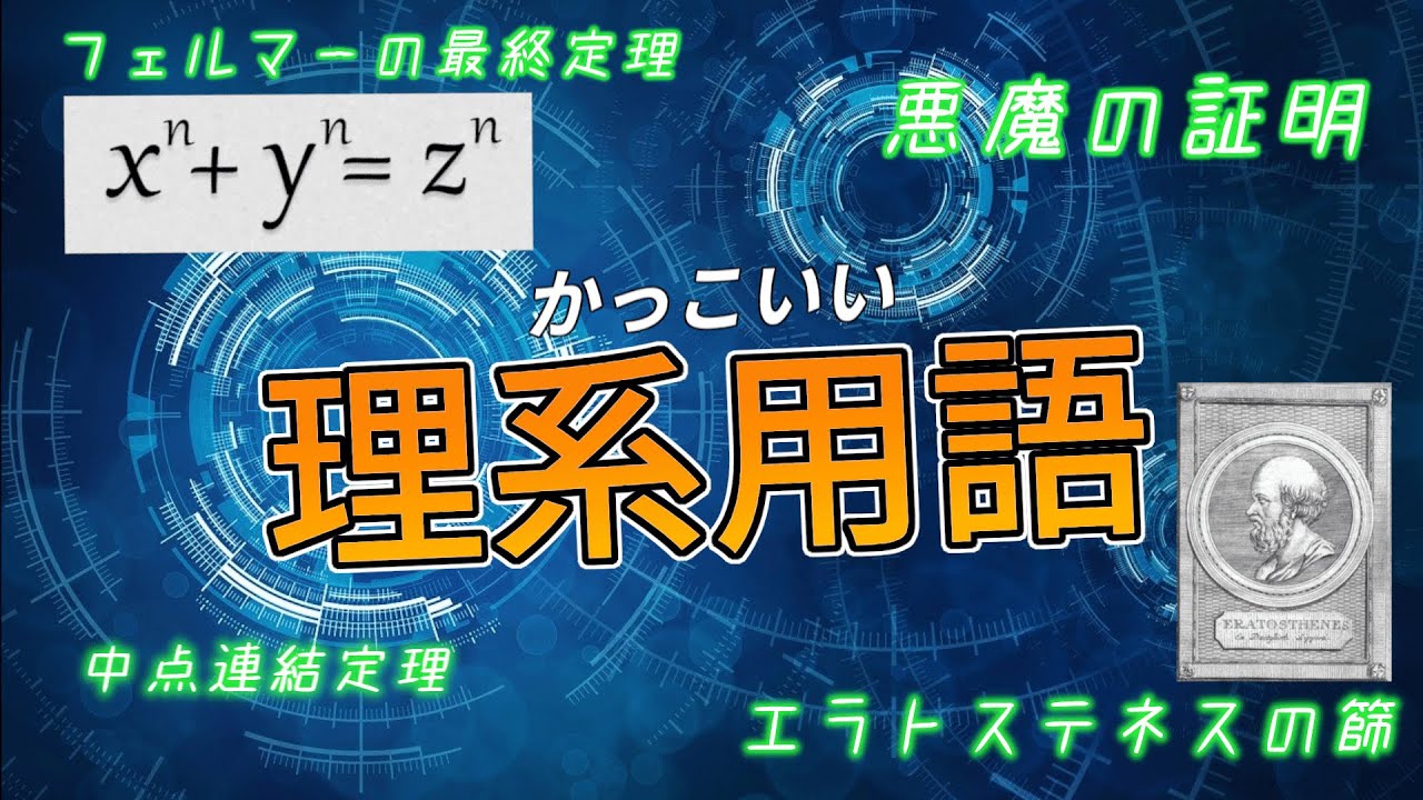 ゆっくり解説 かっこいい理系用語 数学編 1 Youtube