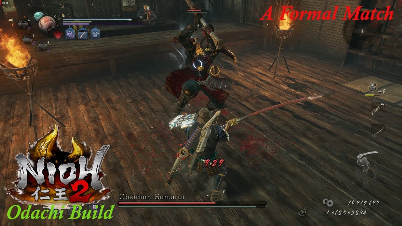 Nioh 2 A Formal Match (Obsidian Armor Farming) (Shadow) YouTube
