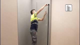 Instalación mampara frontal 1 fija   1 corredera