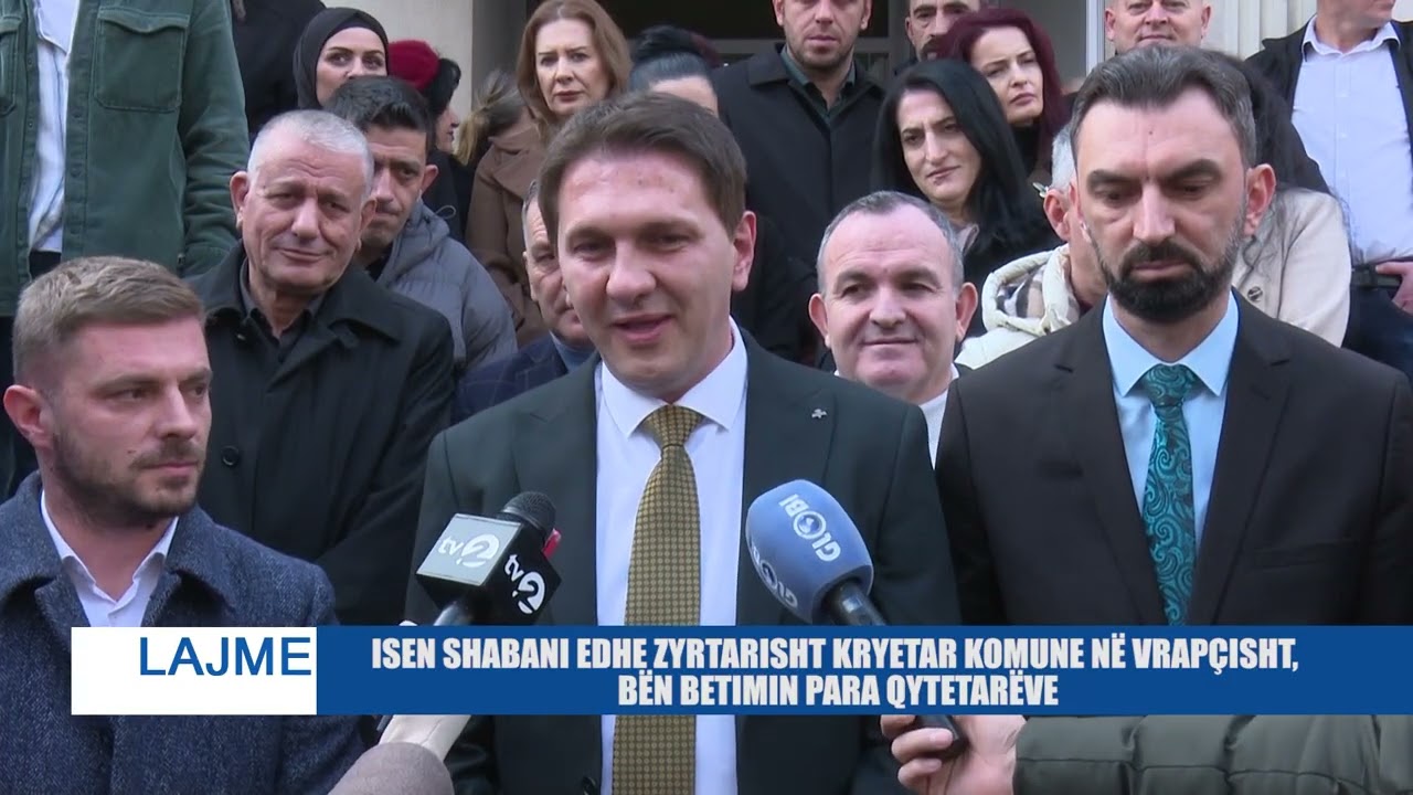 ISEN SHABANI EDHE ZYRTARISHT KRYETAR KOMUNE NË VRAPÇISHT, BËN BETIMIN PARA QYTETARËVE