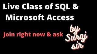 Famous SQL view and Microsoft Access Profile