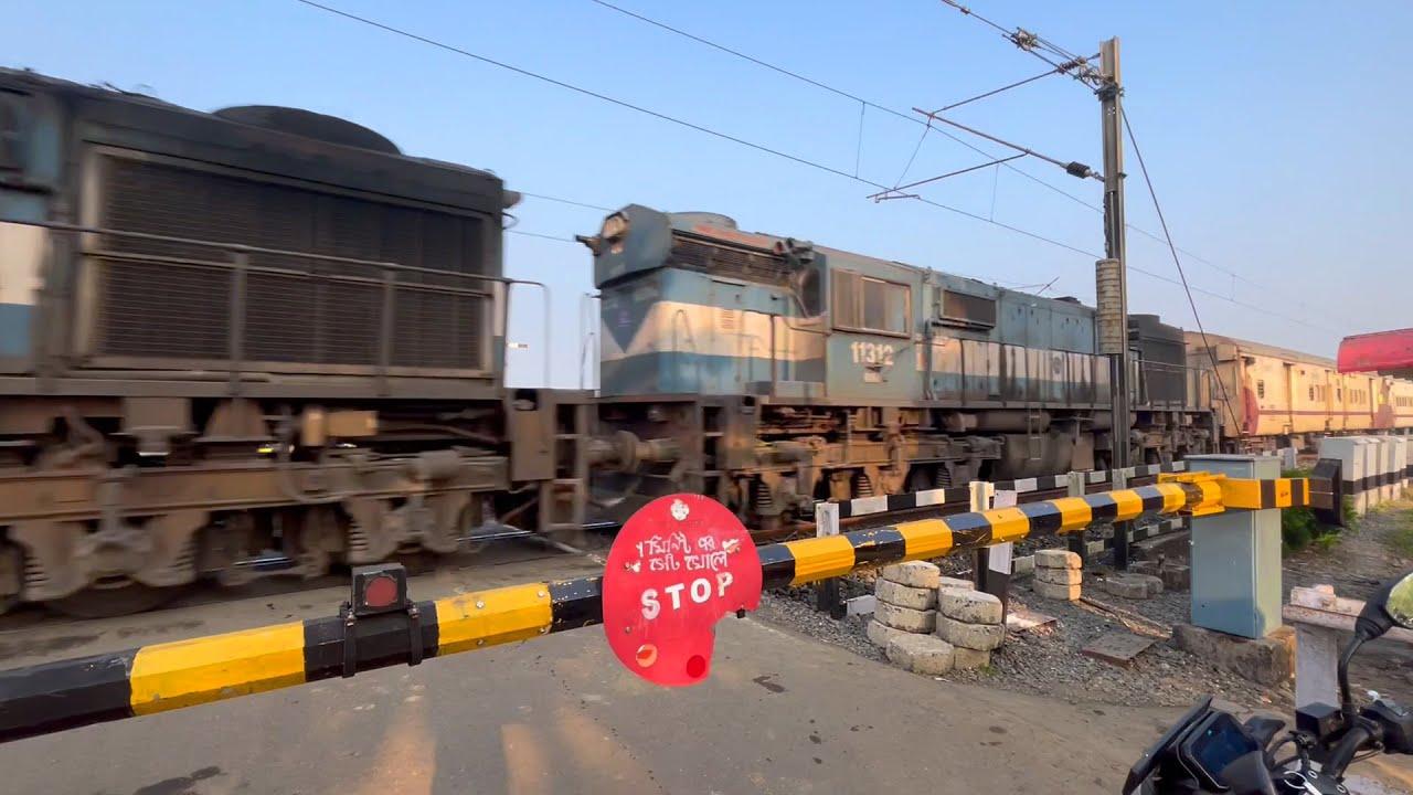 Twin WDM3D Alco Engine Hauling Kanchankanya Express Between A Diverted 