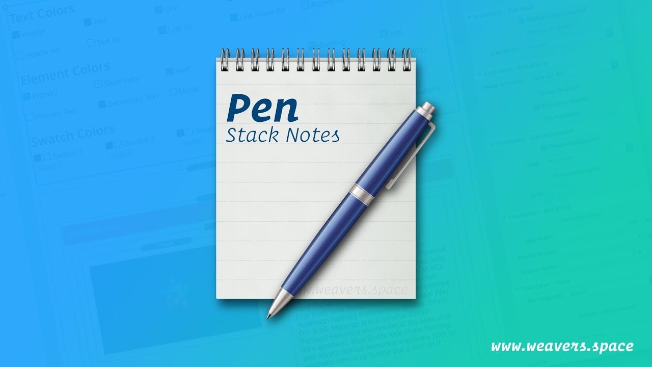 Pen Stack for RapidWeaver - Stack Notes and Groups - YouTube