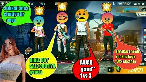 RANDOM GRANDMASTER PLAYERS CALL ME NOOB | 1vs3 CHALLENGE WITH RANDOM PLAYER | #SWAMFREEFIRE #GAMETDS