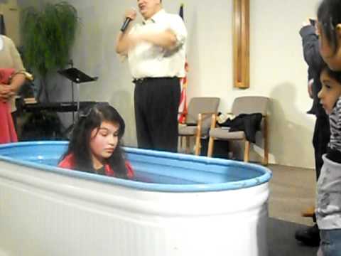Leslie Getting Baptized In The Mighty Name Of Jesu...