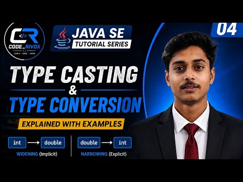 Java Type Casting & Type Conversion 🔥 | Widening & Narrowing Explained | Java SE #4