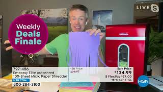 Embassy Elite Autoshred 100Sheet Micro Paper Shredder