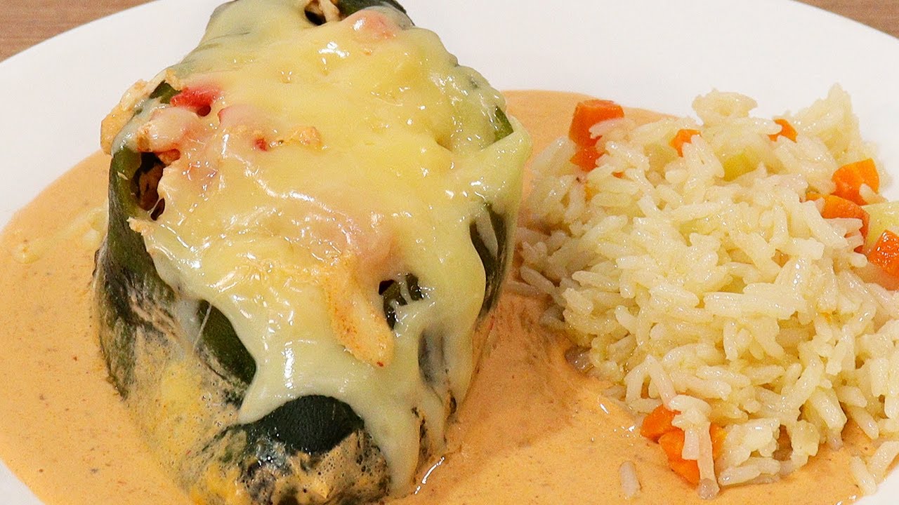 Chiles rellenos en crema de chipotle YouTube