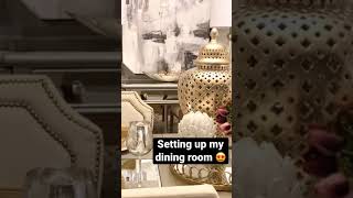 Dining Room Decorating|Trying out the New Ginger Jar