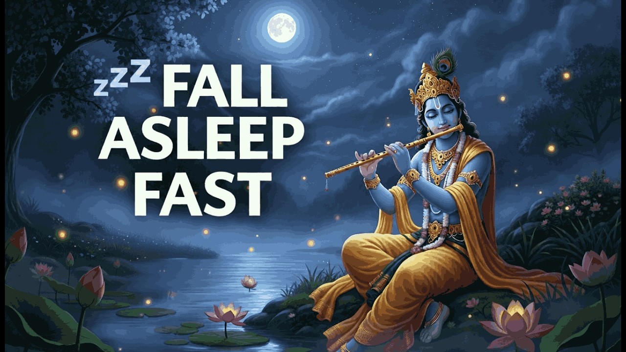 Fall Asleep Fast 🌙 Krishna Flute Music for Deep Sleep | Calming Night Meditation