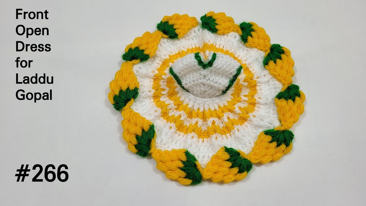Woollen Dress for Laddu Gopal || क्रोशिये से  2 और 3  नंबर  लड्डू गोपाल जी की ड्रेस बनाएं