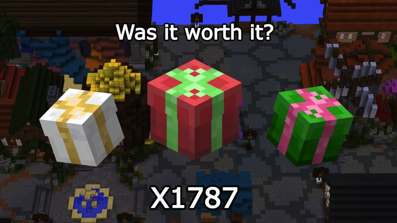 why I opened 1787 gifts... (Hypixel Skyblock) YouTube