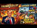 🔥 Trump’s $1.5T Bombshell: Defense Surge, NATO Clash &amp; The Iran Oil Crisis! 🚨⚖️🛢️