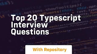 Top 20 typescript interview questions