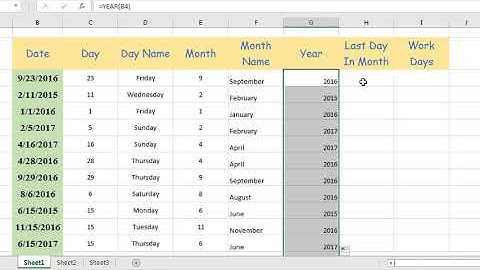 Date|Time Functions تعلم برنامج الأكسل - دوال الوقت والتاريخ