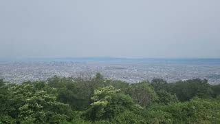Mt. Ikoma Amusement Park view over Osaka