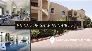 فيلا للبيع في دابوق عمان الاردن على الطراز الاسباني / Villa for sale in Dabouq, Amman, Jordan,