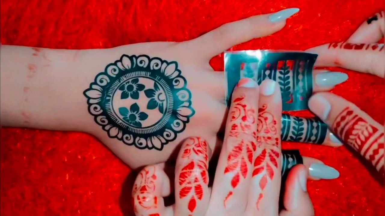 beautiful sticker mehndi design