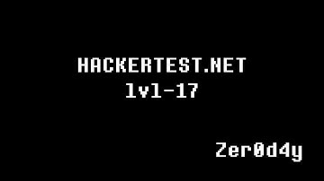 Hacker Test Lvl-17