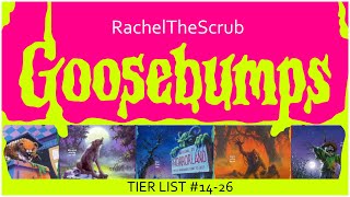 goosebumps books tier list pt. 2 | 14-26