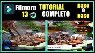 FILMORA 13 TUTORIAL como EDITAR un video PASO a PASO tambien usamos IA de filmora