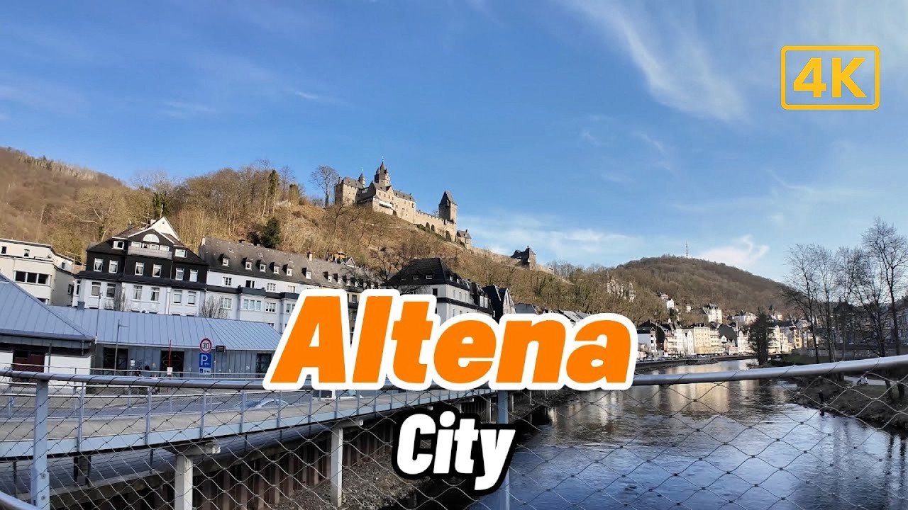 Altena City Walk – Historic Streets & Castle Views in Germany | 4K Tour